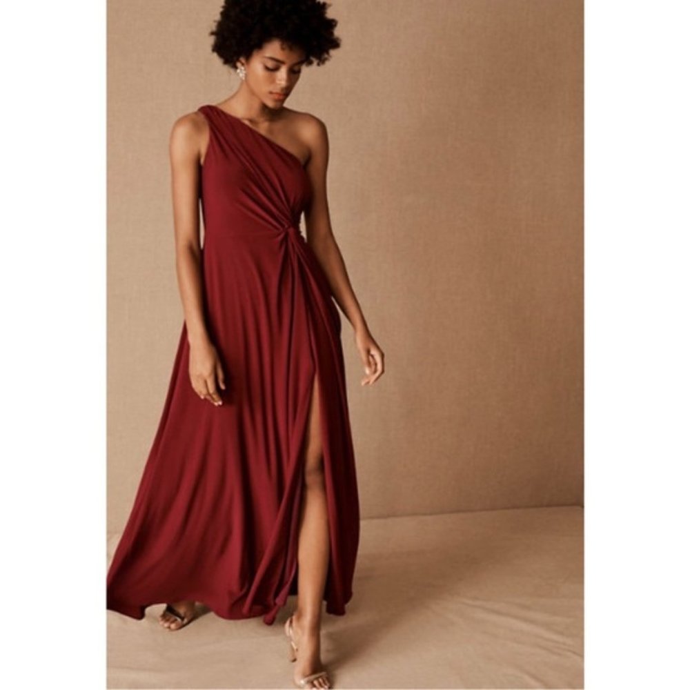 BHLDN Brixen One Shoulder Jersey Gown, size 6